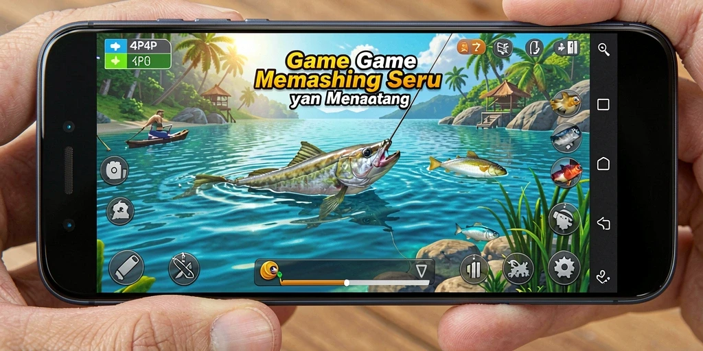 Gameplay memancing yang menegangkan dan mendebarkan.