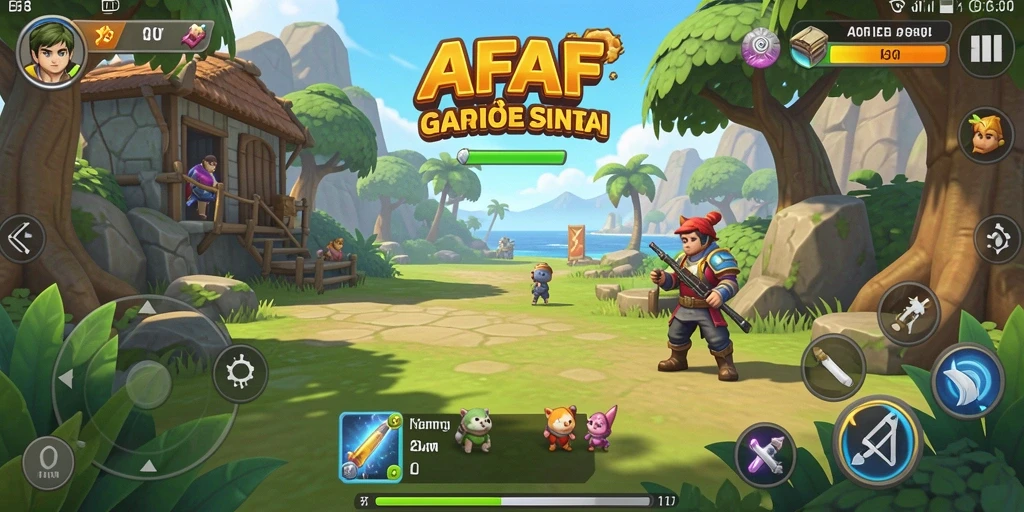Tampilan gameplay AFAF yang menarik dan penuh warna.