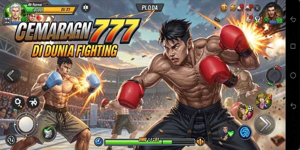 Gameplay Fighting seru dan mendebarkan dalam CEMARA777.
