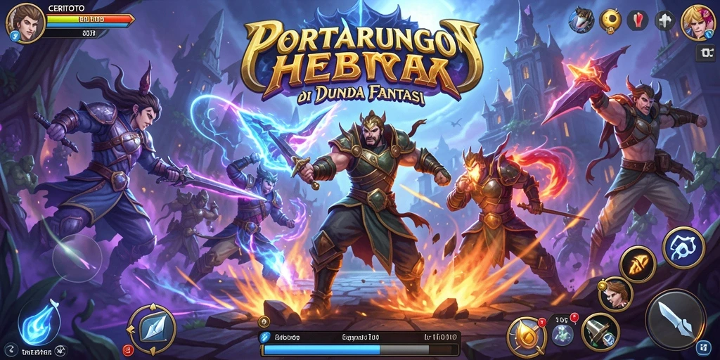 Tangkapan layar CERITOTO menunjukkan mode pertarungan seru dan karakter menarik.