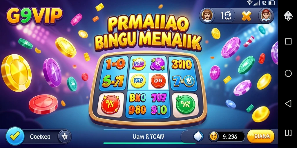 Tampilan gameplay Bingo yang seru dan interaktif.