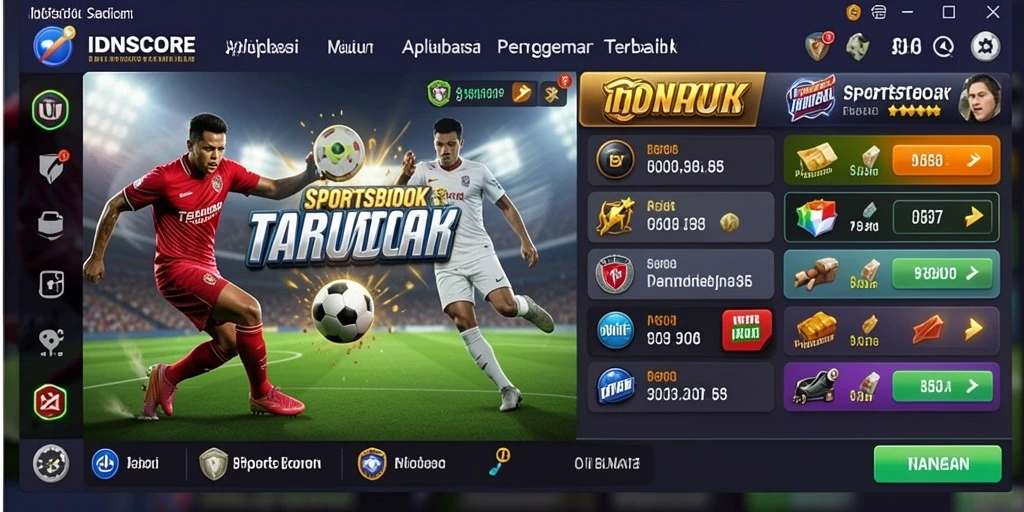 Tampilan menarik dan interaktif dari gameplay <strong>IDNSCORE</strong> Sportsbook.