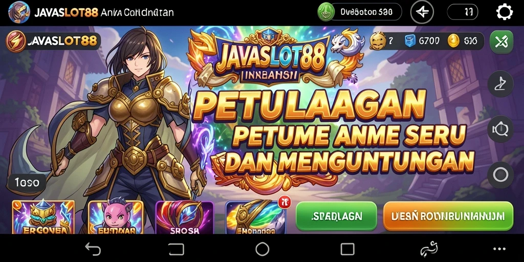 Screenshot <strong>JAVASLOT88</strong> menunjukkan gameplay anime yang menarik.
