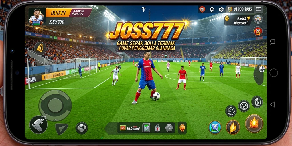 Tampilan gameplay JOSS777 yang menakjubkan dalam pertandingan sepak bola.