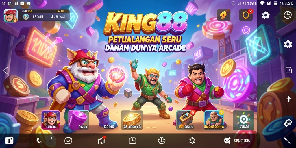Tampilan gameplay KING88 yang seru dan penuh aksi.