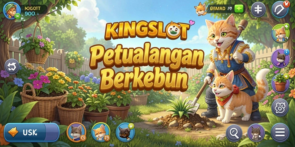 Tampilan gameplay KINGSLOT yang penuh warna dan interaktif.