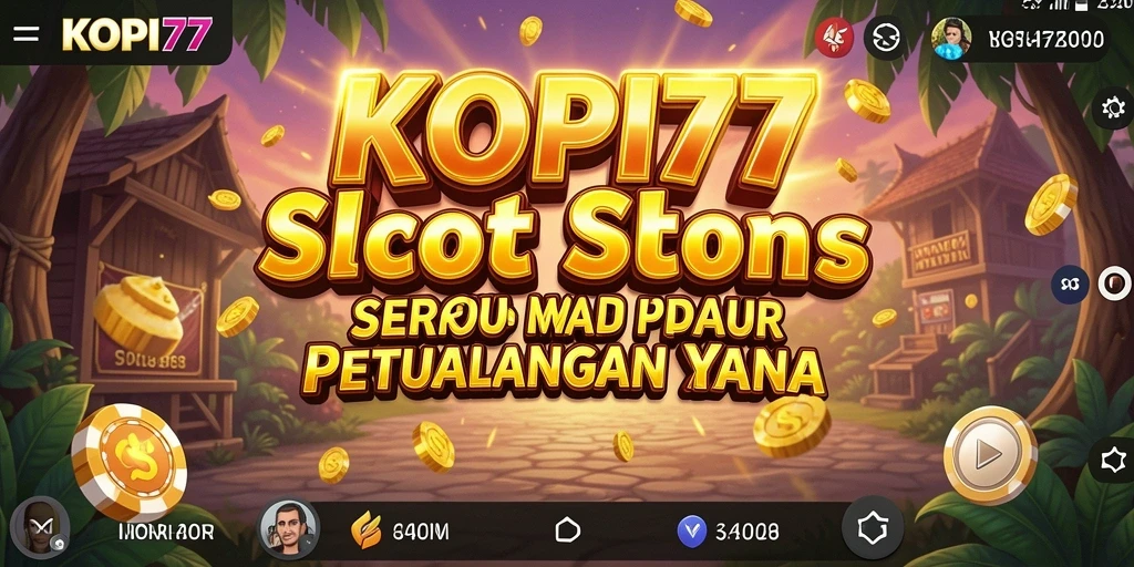 Screenshot gameplay KOPI77 menampilkan gulungan slot yang penuh warna.