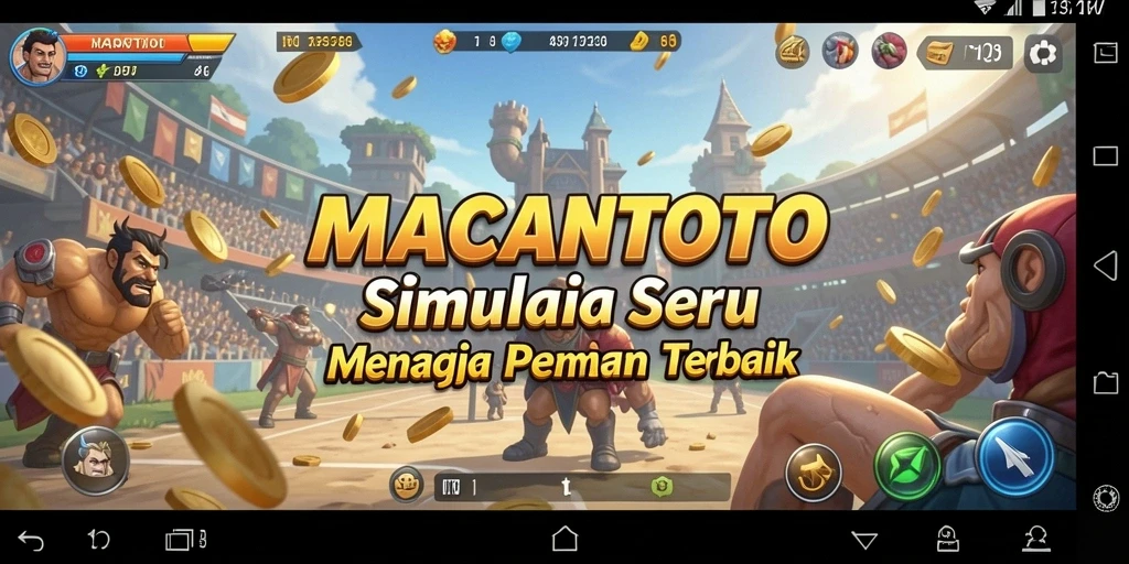 Screenshot utama MACANTOTO menampilkan gameplay yang seru dan interaktif.