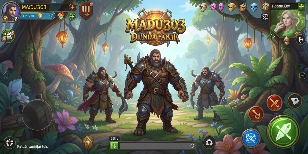 Gameplay MADU303 yang dinamis dan mengasyikkan dalam dunia RPG.