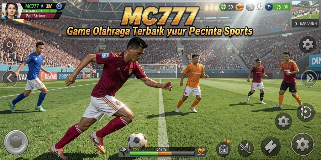 Tampilan screenshot gameplay <strong>MC777</strong> menampilkan momen seru dalam pertandingan olahraga.