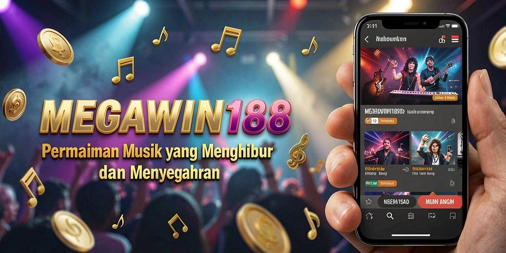 Tampilan menarik gameplay MEGAWIN188 dengan beragam lagu.