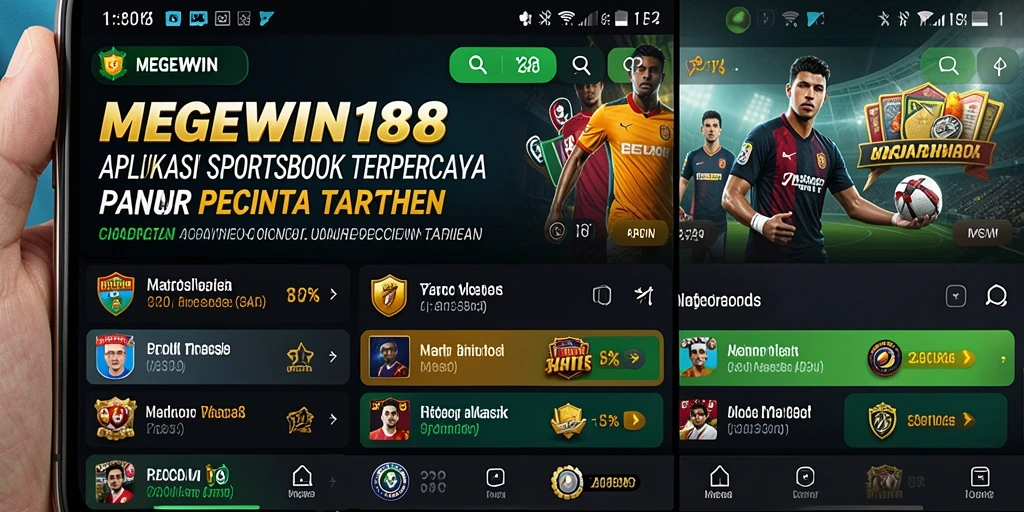 Tampilan menarik dari gameplay taruhan olahraga di MEGEWIN188.