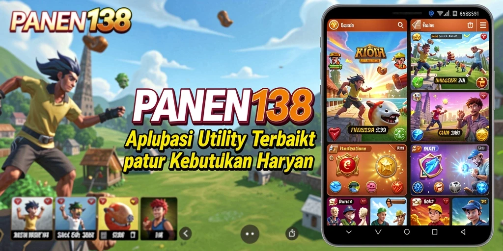 Tampilan antarmuka aplikasi PANEN138 yang sederhana dan praktis.