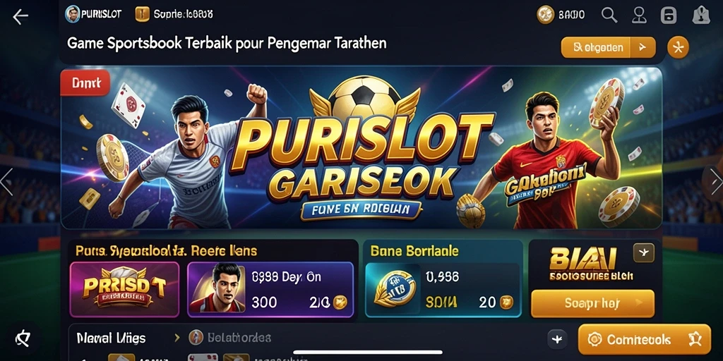 Tampilan menarik dari gameplay Sportsbook PURISLOT.