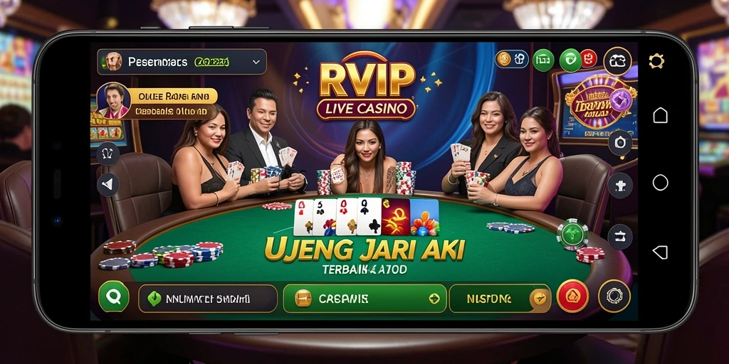 Tampilan gameplay Live Casino yang menegangkan dan interaktif.