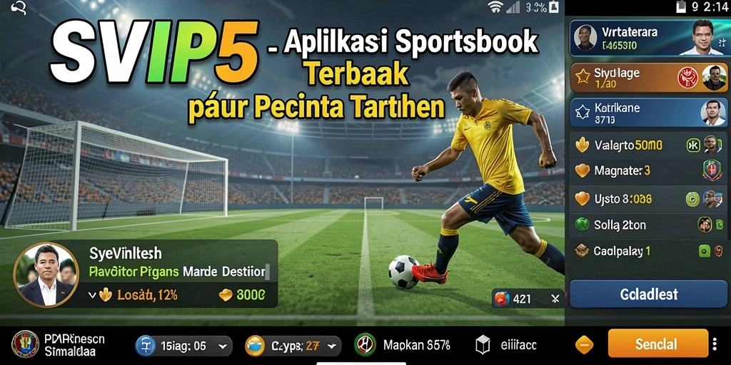 Tampilan gameplay SVIP5 saat melakukan taruhan olahraga.