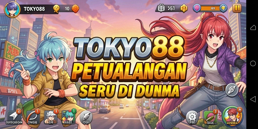 Tampilan gameplay menarik dan penuh aksi dari TOKYO88.